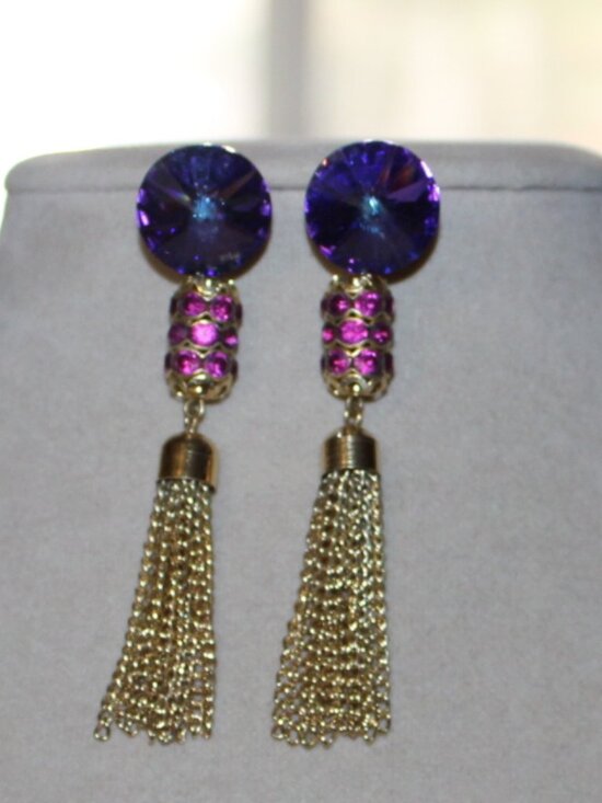 Swarovski Jewelry - NWOT Vintage Swarovski Tassel Earrings STUNNING!